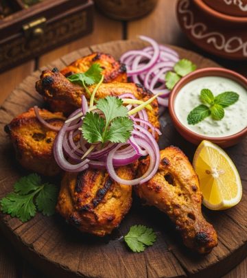 Savor the tradition with Aarti Sequeira’s vibrant Tandoori Chicken—spiced, marinated, and roasted for an unforgettable family meal.