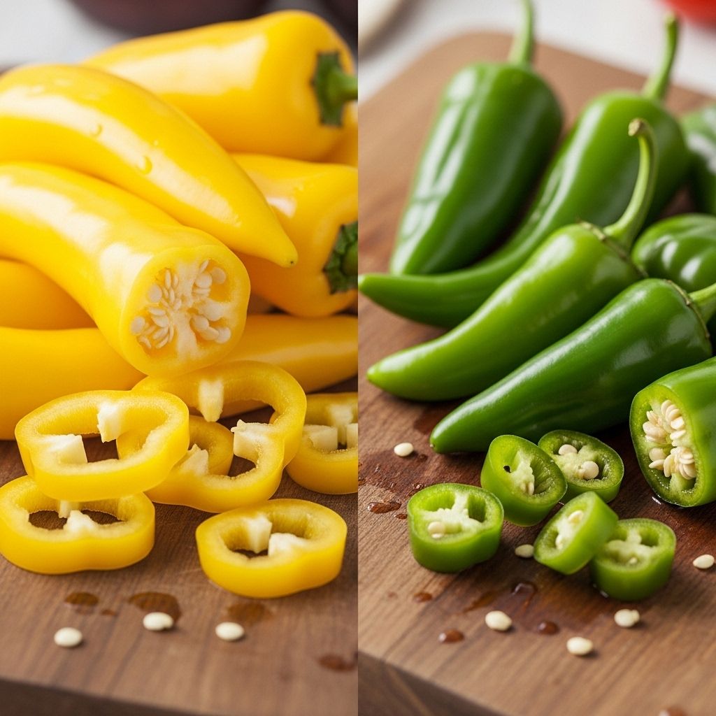 Banana Peppers vs. Pepperoncini: A Complete Guide to Two Mild Chilies Uncover the differences, similarities, and best kitchen uses for banana peppers and pepperoncini in this expert guide.