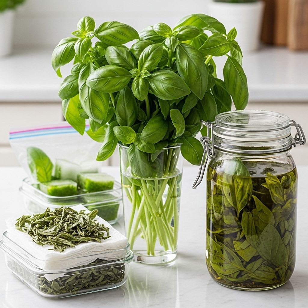 Discover tried-and-true strategies for storing basil so it stays fresh, vibrant, and ready for your favorite recipes.