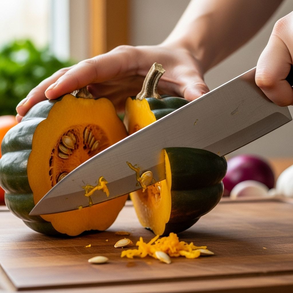 Learn safe and efficient techniques to cut acorn squash, prepare it for cooking, and avoid common pitfalls every home cook faces.