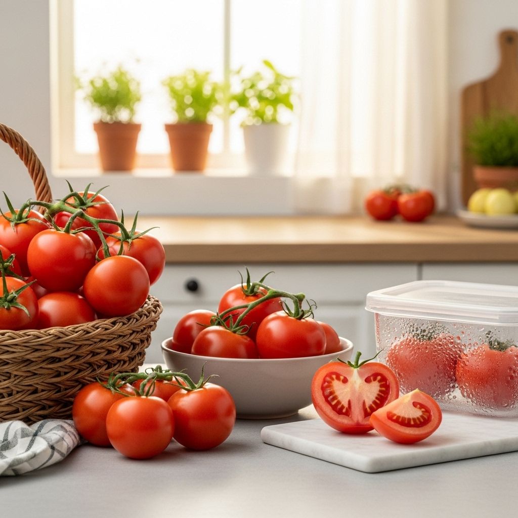 The Best Way to Store Tomatoes: Expert Tips for Freshness and Flavor Keep your tomatoes fresh, flavorful, and ready for your favorite dishes with these science-backed storage tips.