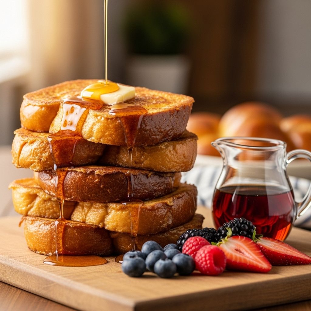 Discover the secrets, techniques, and recipes behind perfectly golden, custardy Challah French Toast every time.
