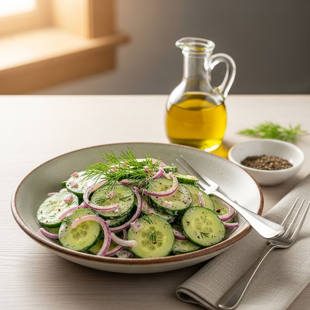 Discover how to make the ultimate cucumber salad—crisp, cool, and bursting with bright flavors for any season.