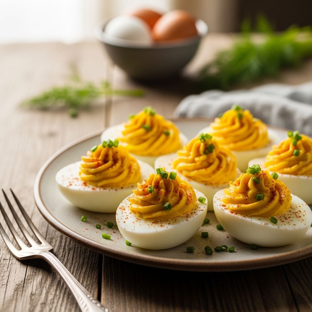 Discover the classic approach to deviled eggs, including step-by-step guidance, expert culinary tips, and enticing variations.
