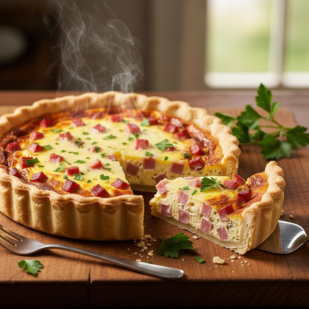 Everything you need to know to prepare, customize, bake, store, and serve the ultimate ham and cheese quiche for any occasion.