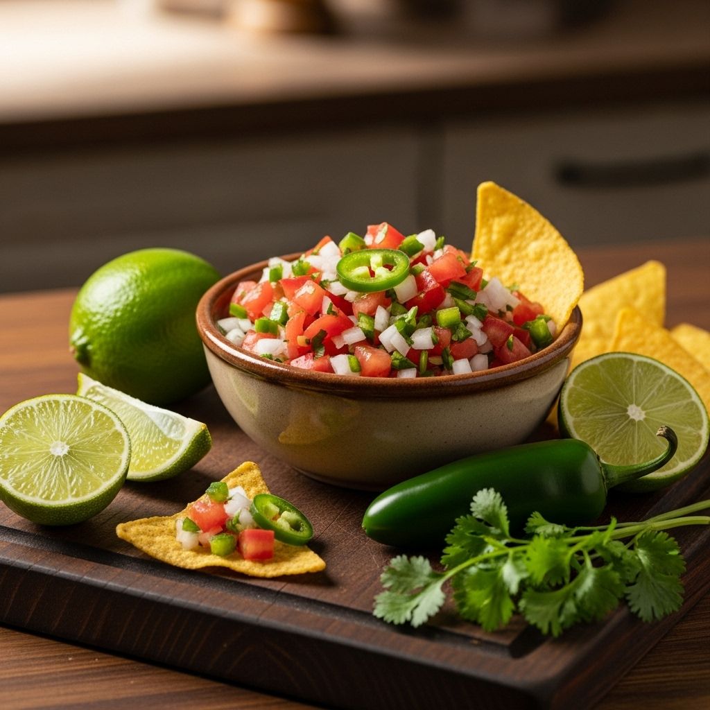 Discover the vibrant flavors of classic pico de gallo—a fresh, easy-to-make salsa that brings every Mexican dish to life.