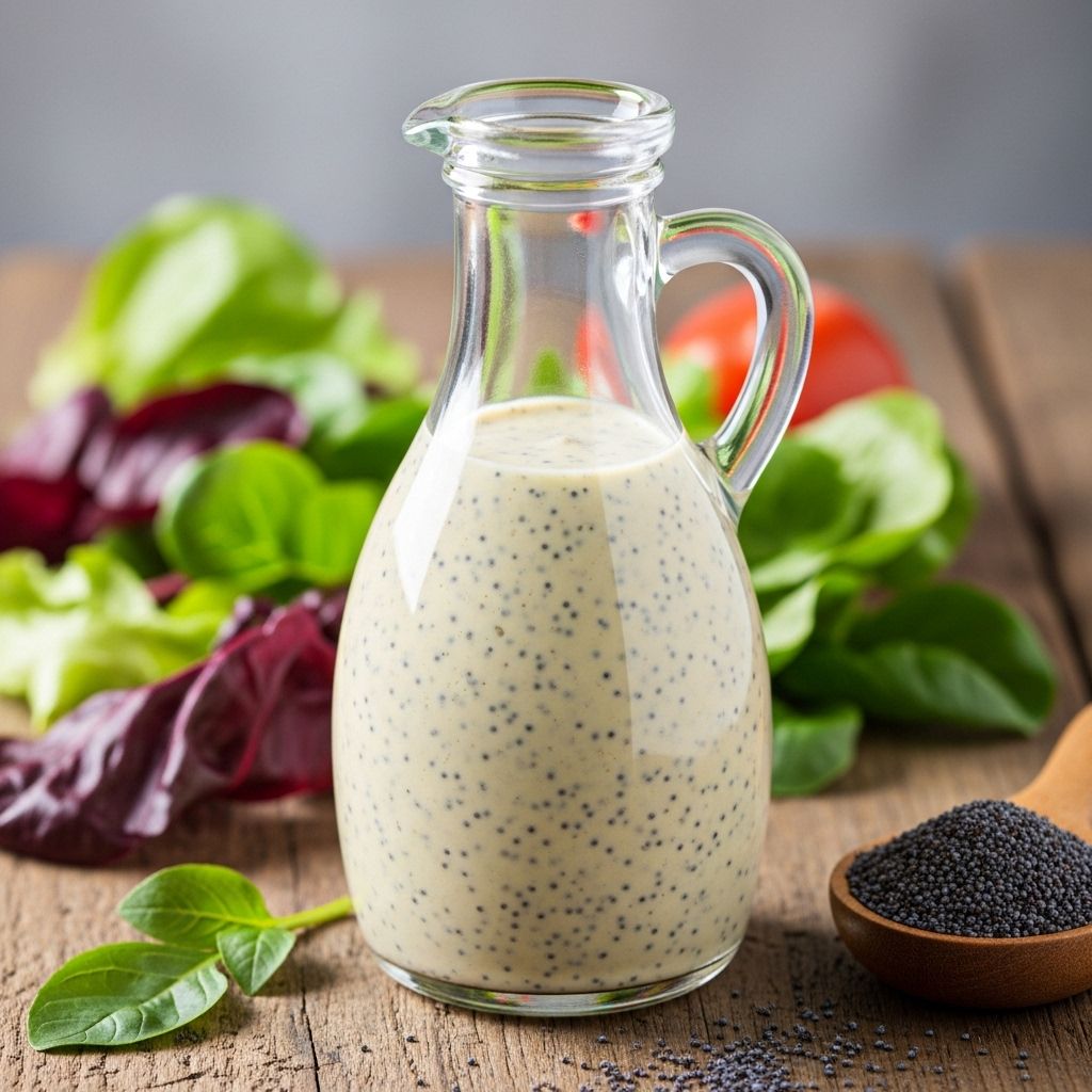 Discover the versatility and sweet tang of homemade poppy seed dressing for salads, fruits, and more, with tips for perfect flavor balance.