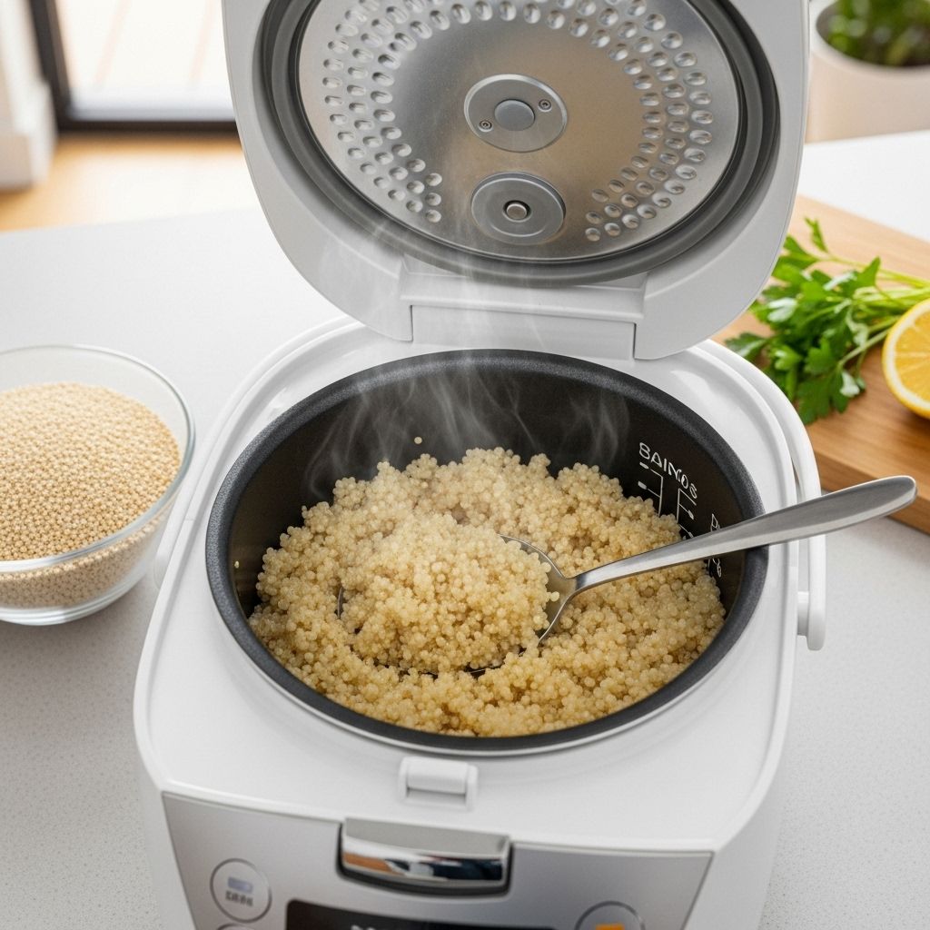Cooking Quinoa in a Rice Cooker: A Guide Effortlessly prepare quinoa using your rice cooker for a nutritious meal.