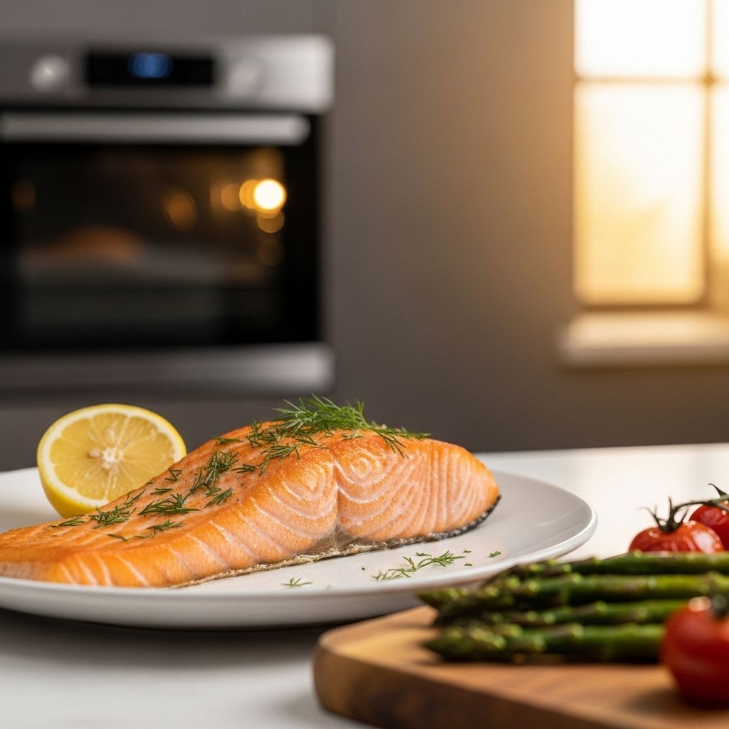 Master the art of oven-baked salmon with these simple steps.