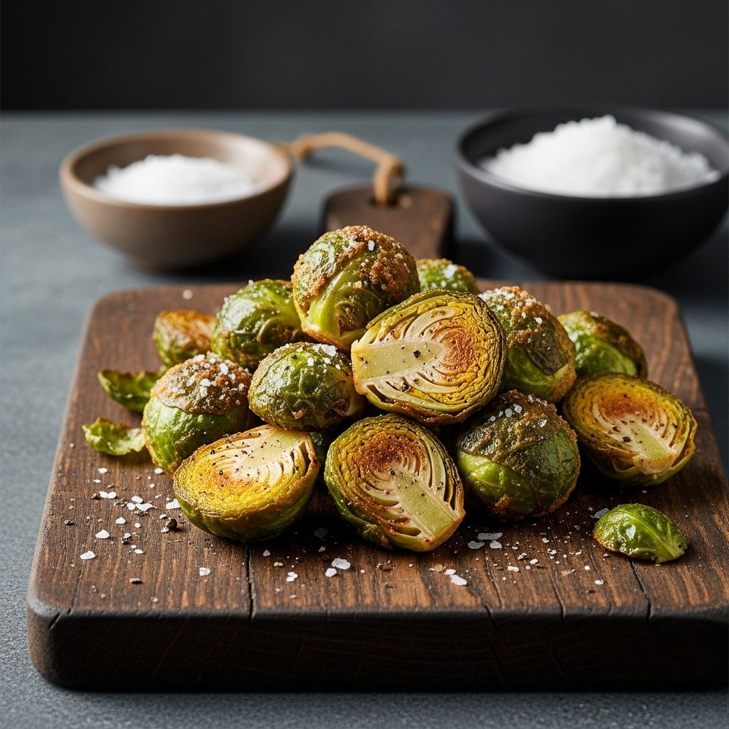 Discover the secrets to irresistibly crispy air fryer Brussels sprouts with flavor-packed tips, creative seasoning ideas, and foolproof reheating advice.
