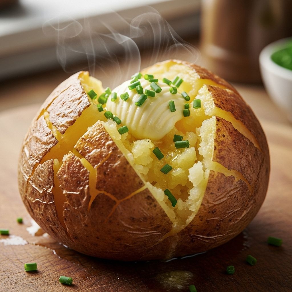 Learn how to make classic English jacket potatoes for a perfectly crisp skin and wonderfully fluffy insides—step-by-step instructions, tips, and FAQ.