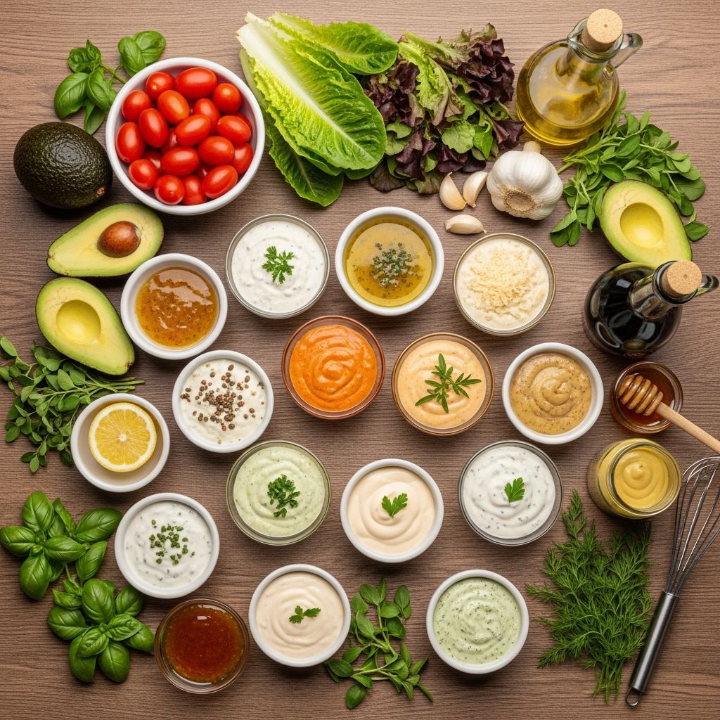 Master homemade salad dressings—from classic vinaigrettes to creamy favorites—for vibrant, flavorful salads every day.