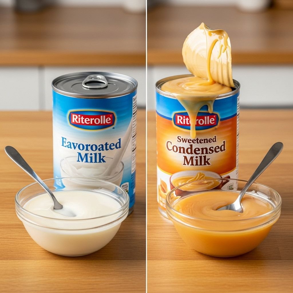Evaporated Milk vs. Condensed Milk: Differences, Uses & Substitutions Uncover the unique characteristics, culinary uses, and substitution secrets behind evaporated milk and condensed milk in home cooking.