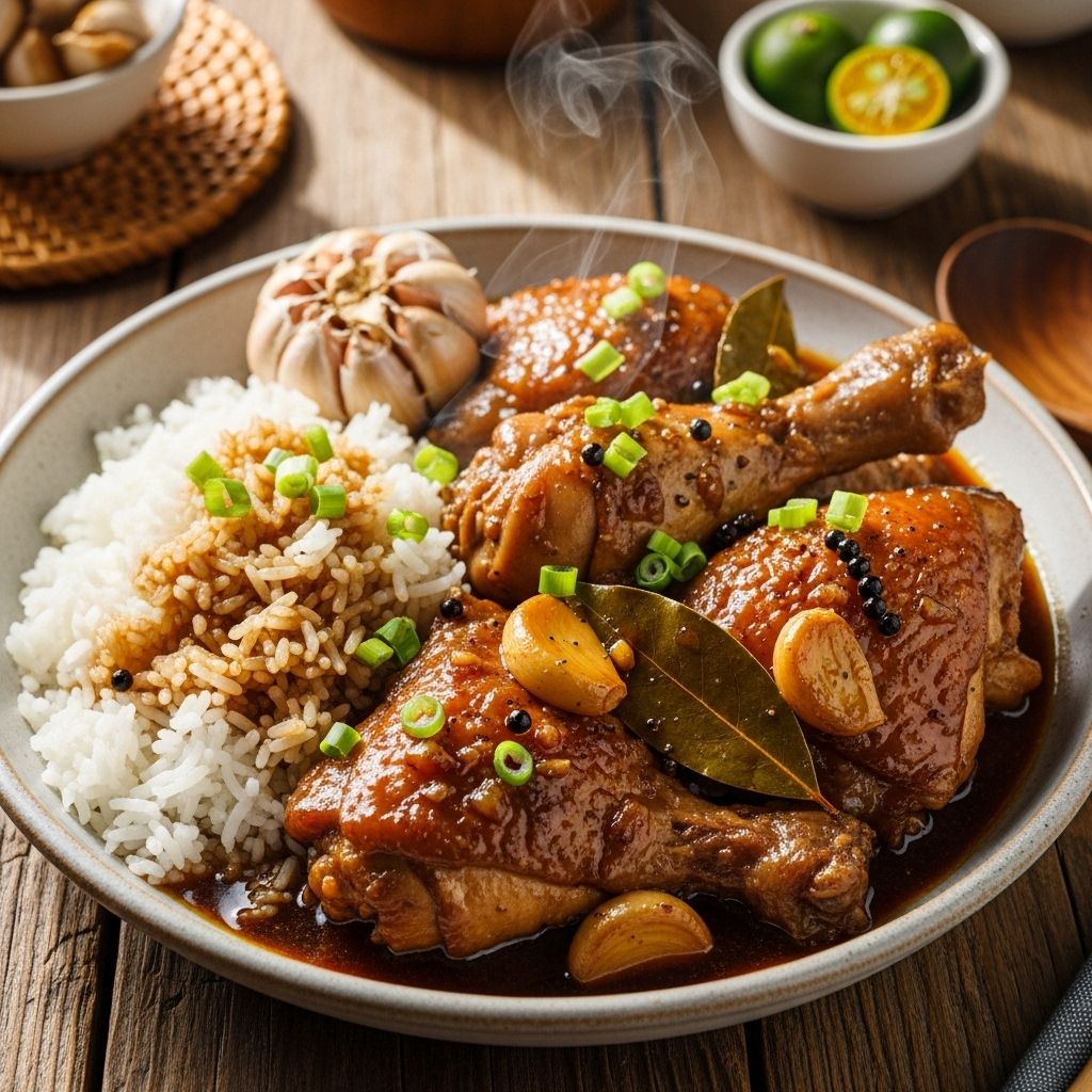 Master the iconic Filipino Chicken Adobo with authentic tips, easy steps, and serving ideas for home cooks.