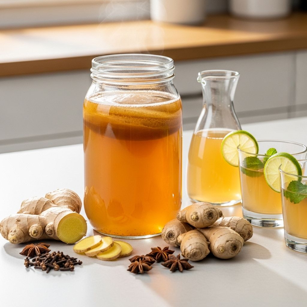 Master homemade ginger kombucha with essential steps, flavor tips, and expert advice for a truly refreshing probiotic drink.