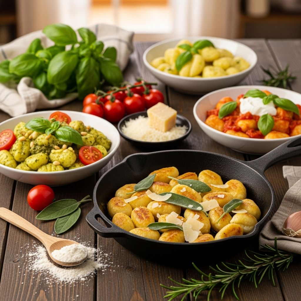 Master the art of making gnocchi with these delicious homemade recipes and cooking techniques.