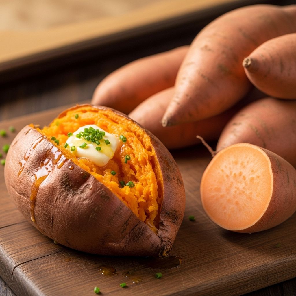 How to Bake Sweet Potatoes: Easy Step-by-Step Guide Master the art of baking sweet potatoes for a perfectly fluffy and caramelized side dish every time, using just a handful of pantry staples.