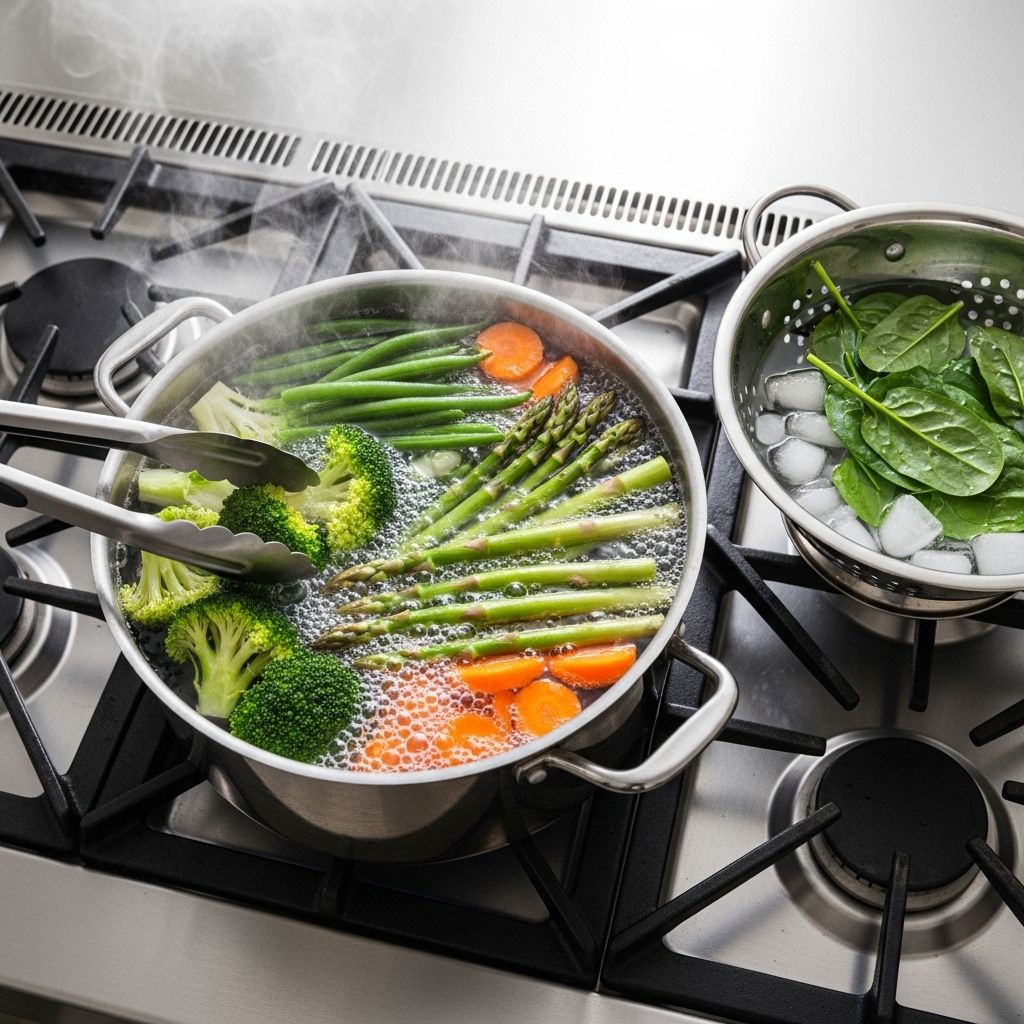 Master the essential technique of blanching to keep your vegetables crisp, vibrant, and freezer-ready.