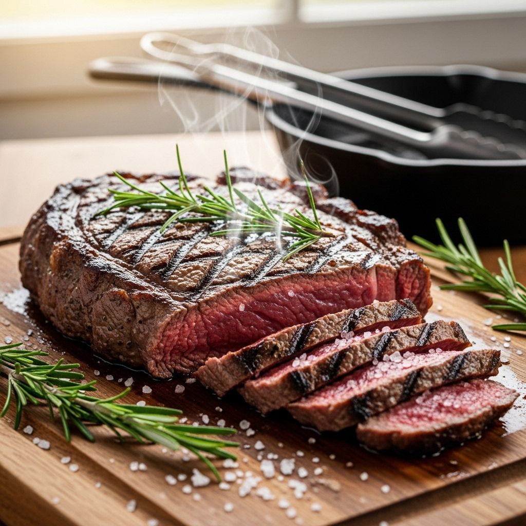 Master the art of broiling steak indoors—from preparation and seasoning to doneness and serving—with expert techniques.