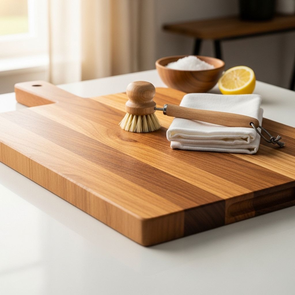 Master the cleaning and maintenance routine that keeps your wooden cutting boards safe, sanitary, and beautiful for years.