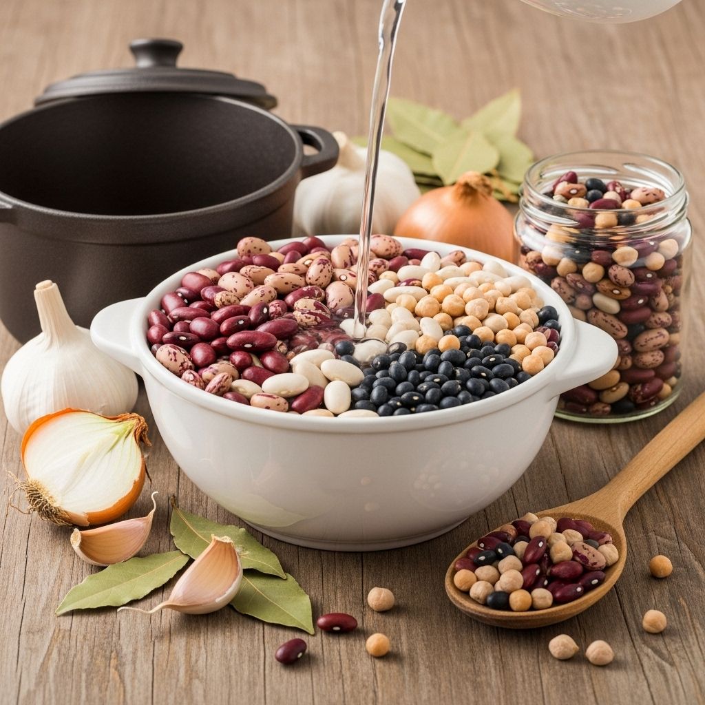 Master the art of cooking dried beans with foolproof soaking, seasoning, and cooking techniques for every occasion.