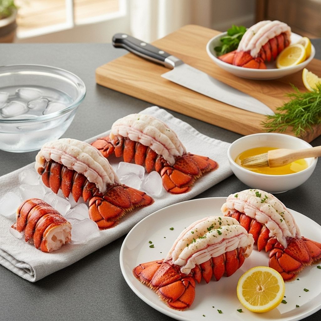Master the art of preparing succulent frozen lobster tails with step-by-step guides, expert tips, and serving suggestions.