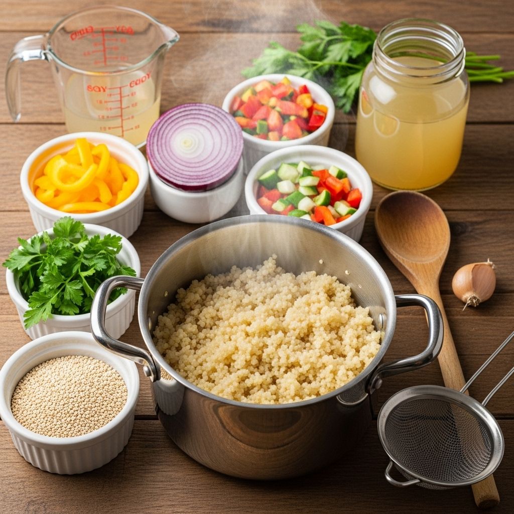 A comprehensive home cook’s guide to making perfectly fluffy quinoa, from rinsing to serving, including expert tips and serving ideas.