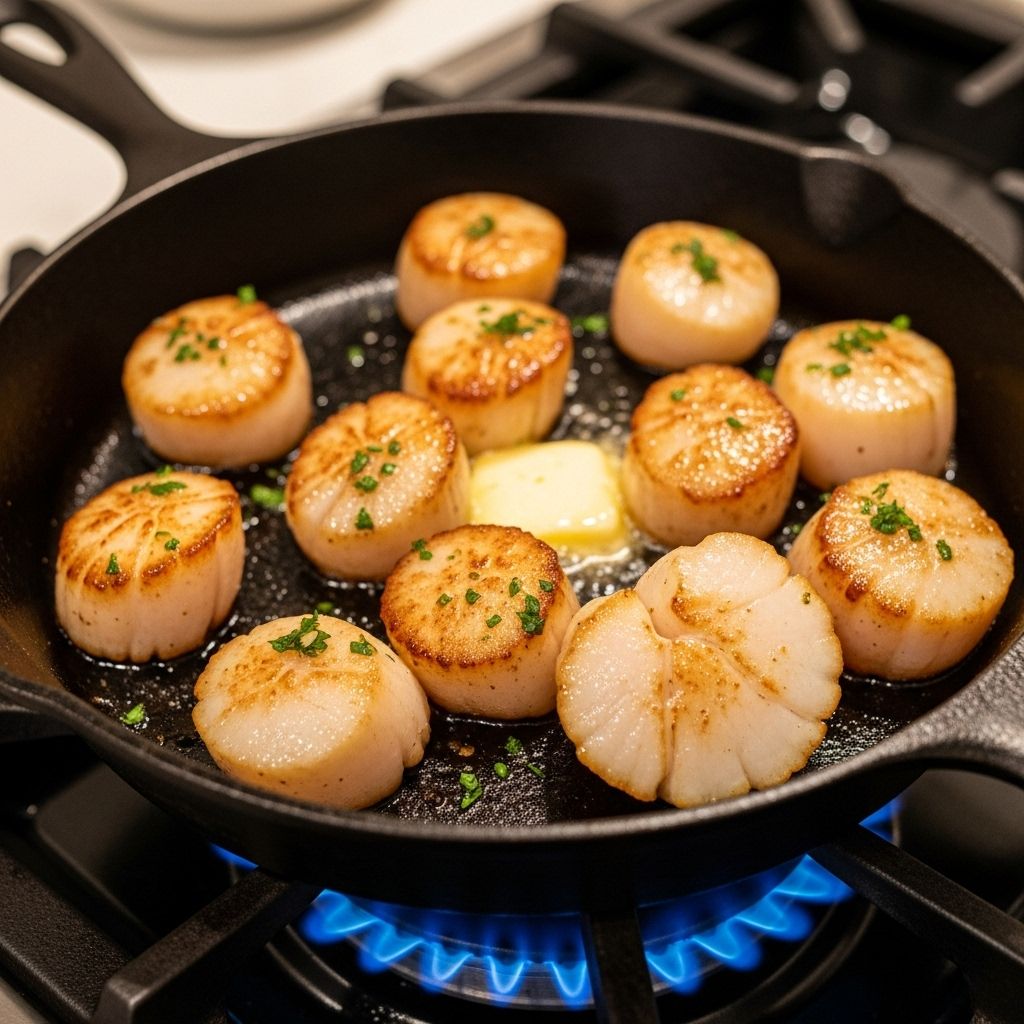 Master the art of cooking perfect scallops at home with this complete stovetop guide