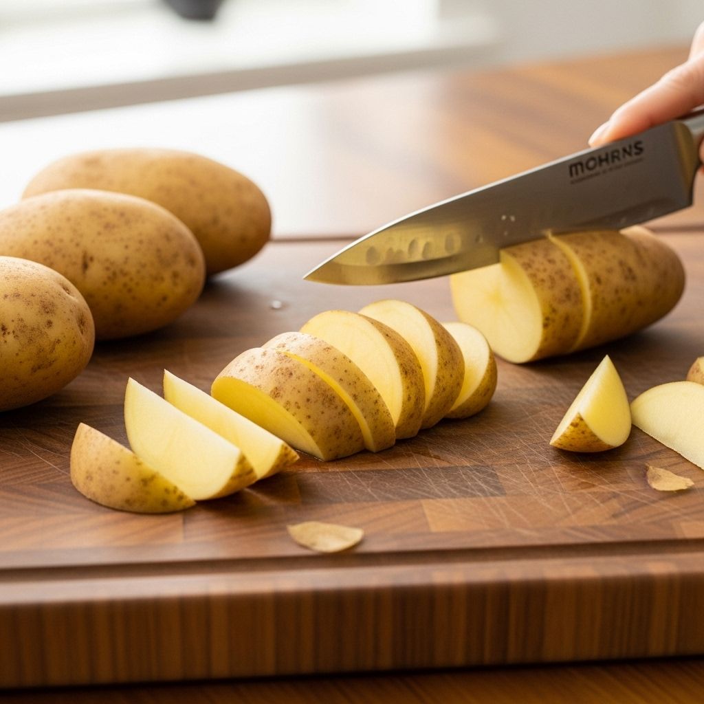 How to Cut Potatoes Into Wedges: A Step-by-Step Guide for Perfect Results Master the art of cutting potatoes into wedges for crispy, delicious results—whether you’re making baked, fried, or air-fried dishes.