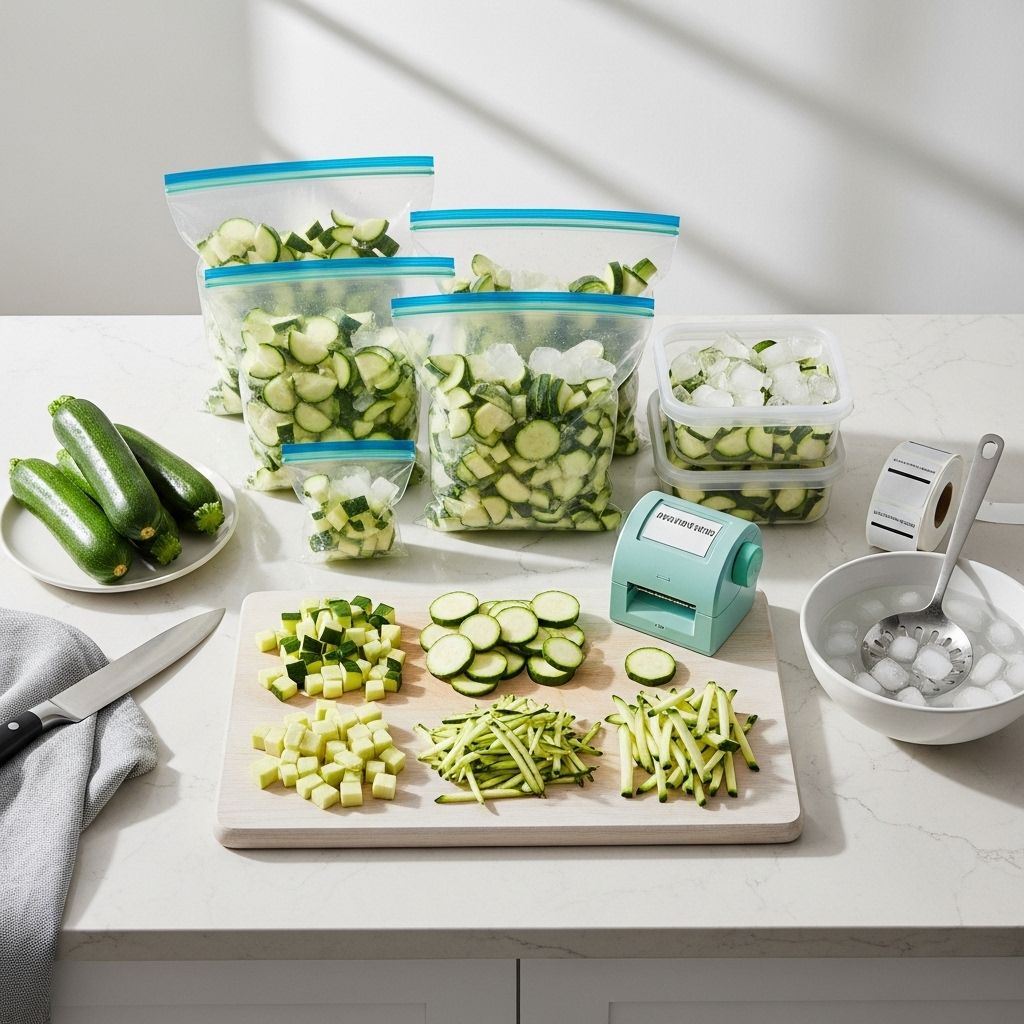 A comprehensive resource for freezing zucchini—learn preparation, blanching, best practices, and creative uses.