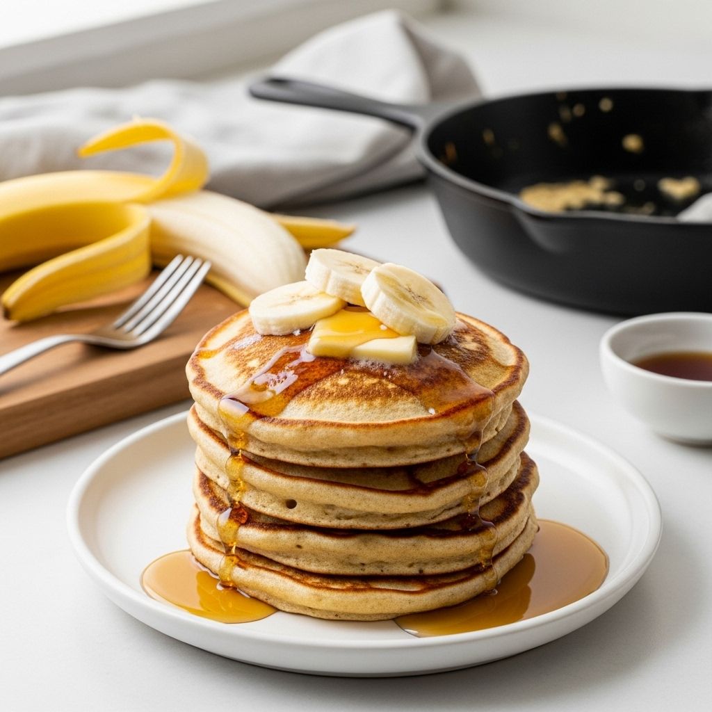 Whip up guilt-free, naturally sweet pancakes with just bananas and eggs for a delicious, healthy breakfast in minutes.