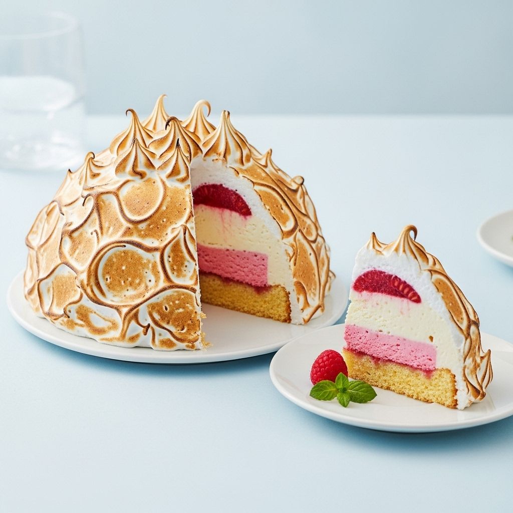 How to Make Classic Baked Alaska: Step-by-Step Guide An Indulgent Dessert Masterpiece Combining Cake, Ice Cream, and Fluffy Meringue—Perfected with a Fiery Finale.