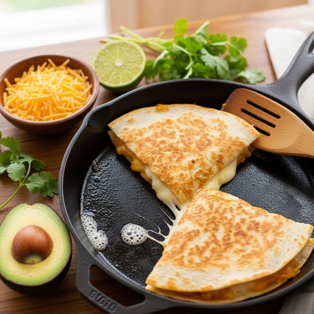 Master the art of crafting irresistibly crispy, cheesy quesadillas with step-by-step stove top techniques and creative filling ideas.