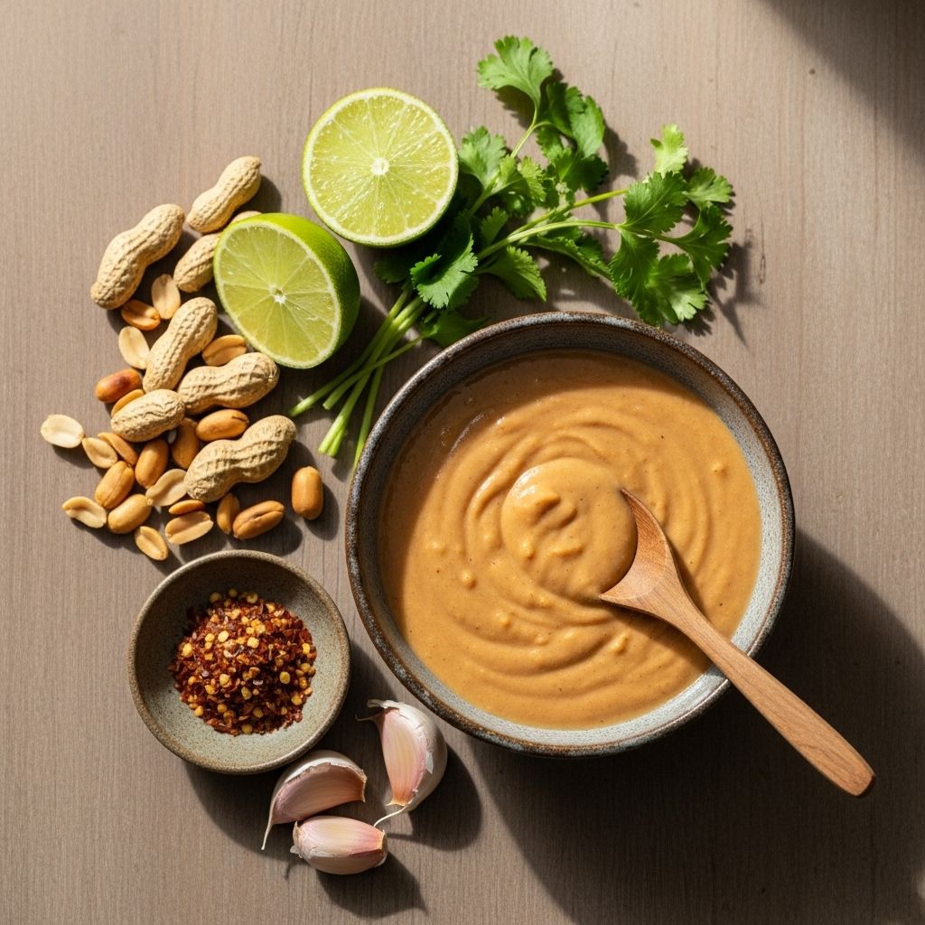 Discover how to make a luscious, creamy peanut sauce with just a few pantry staples—perfect for noodles, spring rolls, and more.