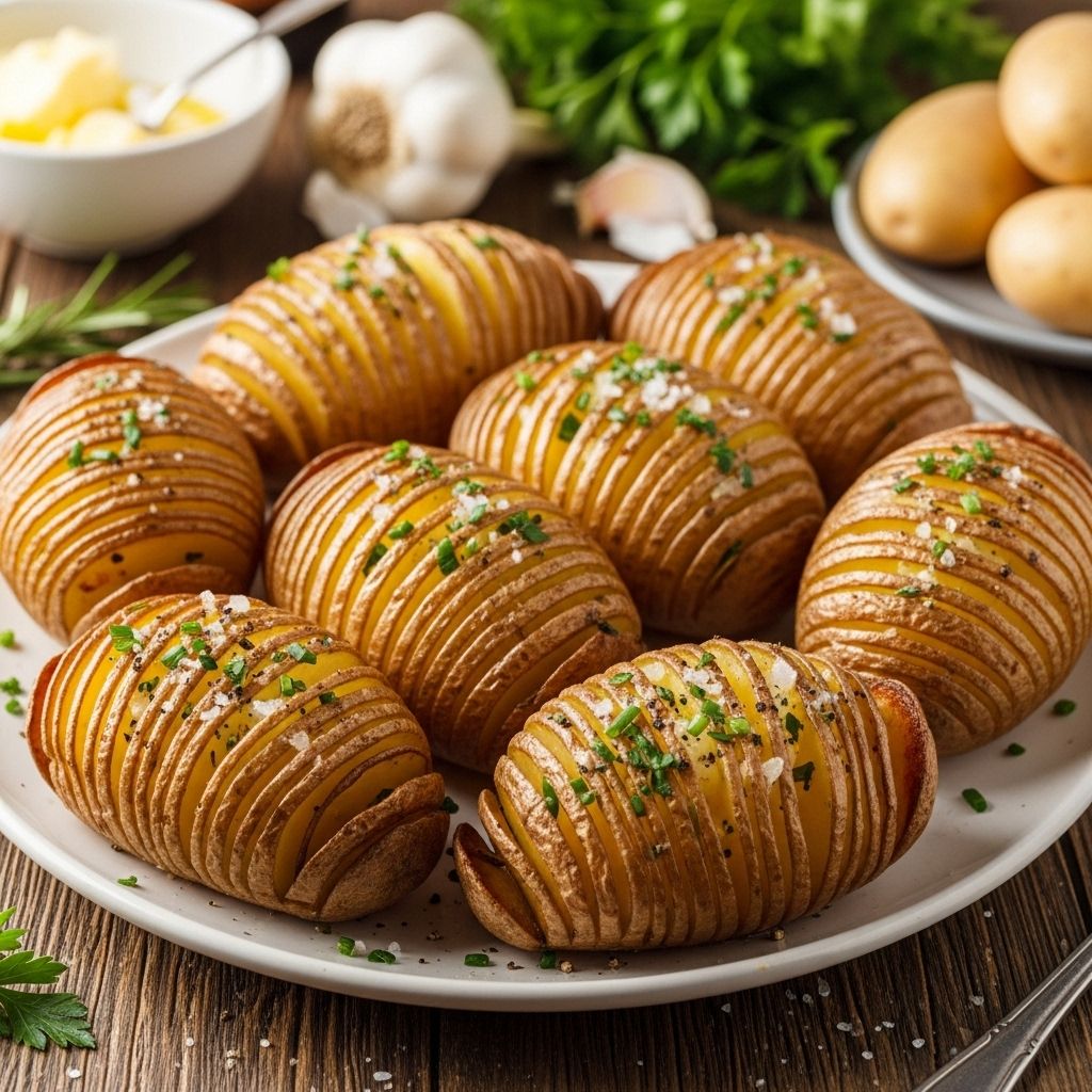 Transform simple potatoes into a visually stunning, crispy, and tender side dish with this step-by-step guide to Hasselback potatoes.