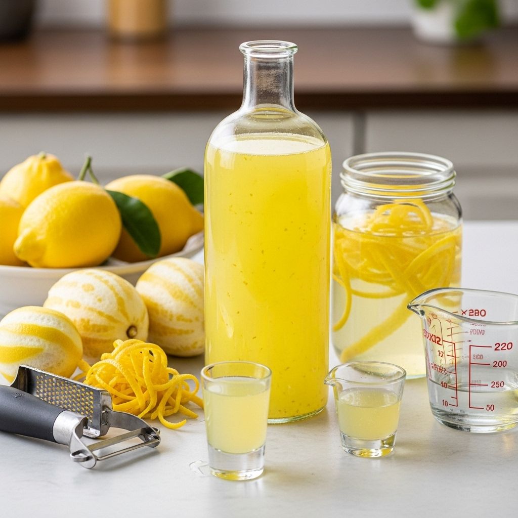 Master homemade limoncello with this comprehensive guide, from ingredient selection to storage and flavor variations.