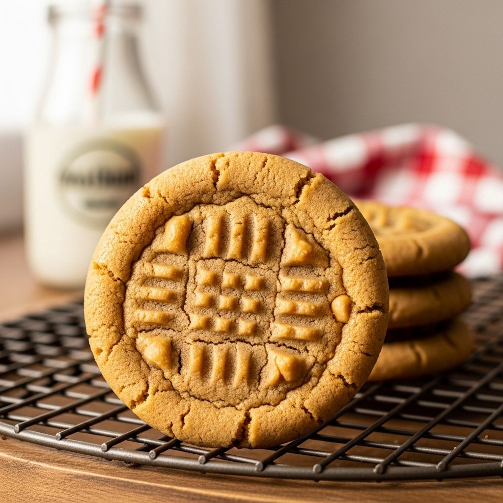 Discover the foolproof process for baking classic, chewy peanut butter cookies with only three ingredients and zero fuss.