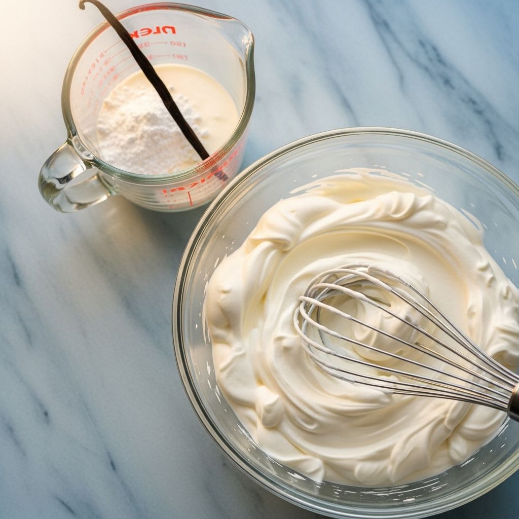 Master the art of making light, fluffy, homemade whipped cream with just three ingredients and a few essential techniques.