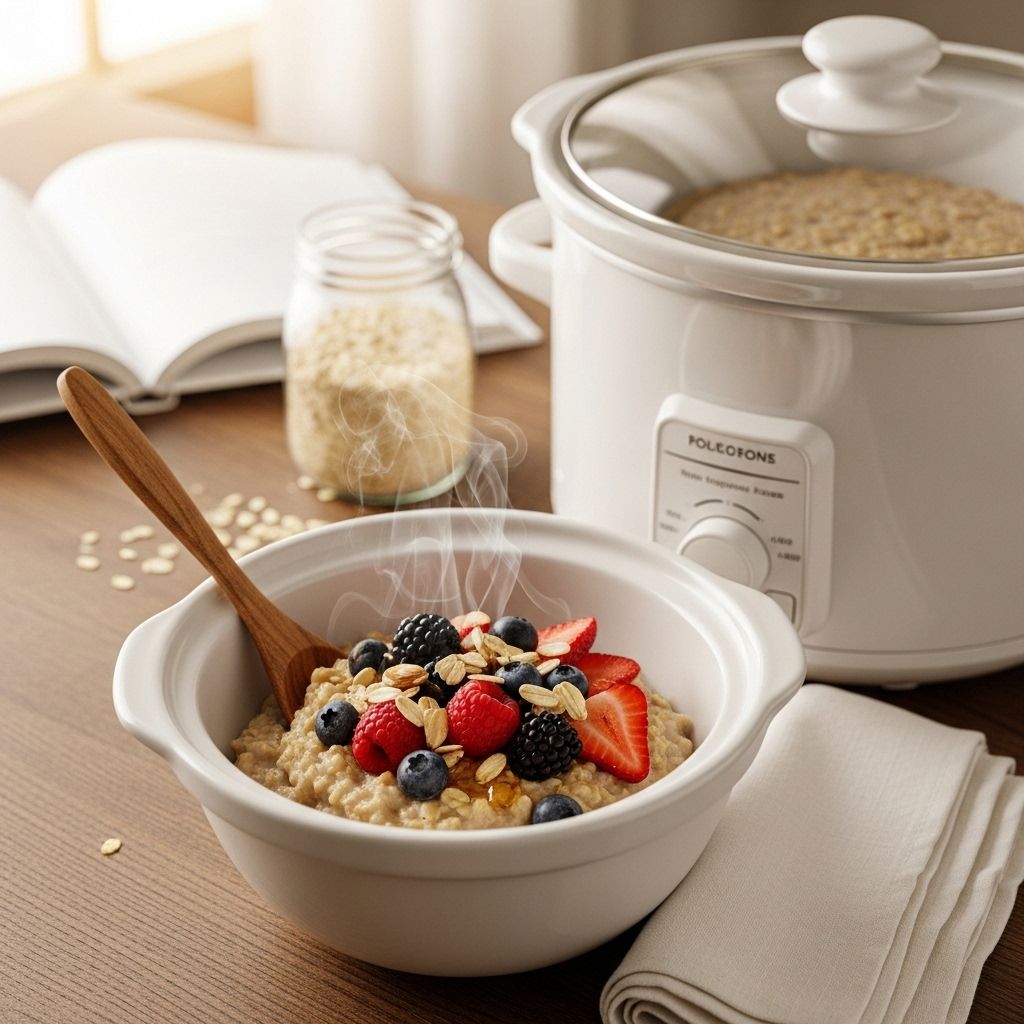 How to Make Oatmeal in the Slow Cooker: The Simplest, Easiest Method Wake up to a warm, nourishing, and fuss-free breakfast by mastering the art of slow cooker oatmeal at home.