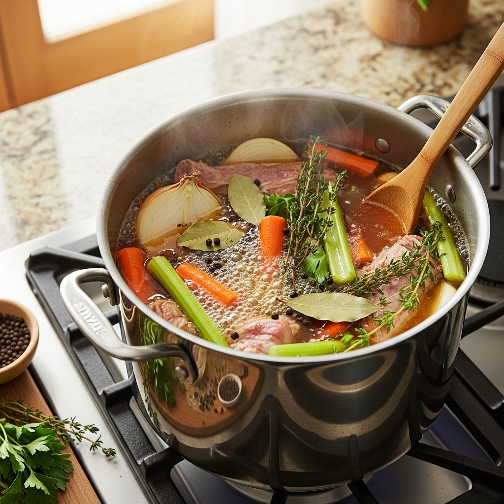 Transform leftover turkey bones into a golden, nutritious stock with simple, classic methods and expert kitchen tips.