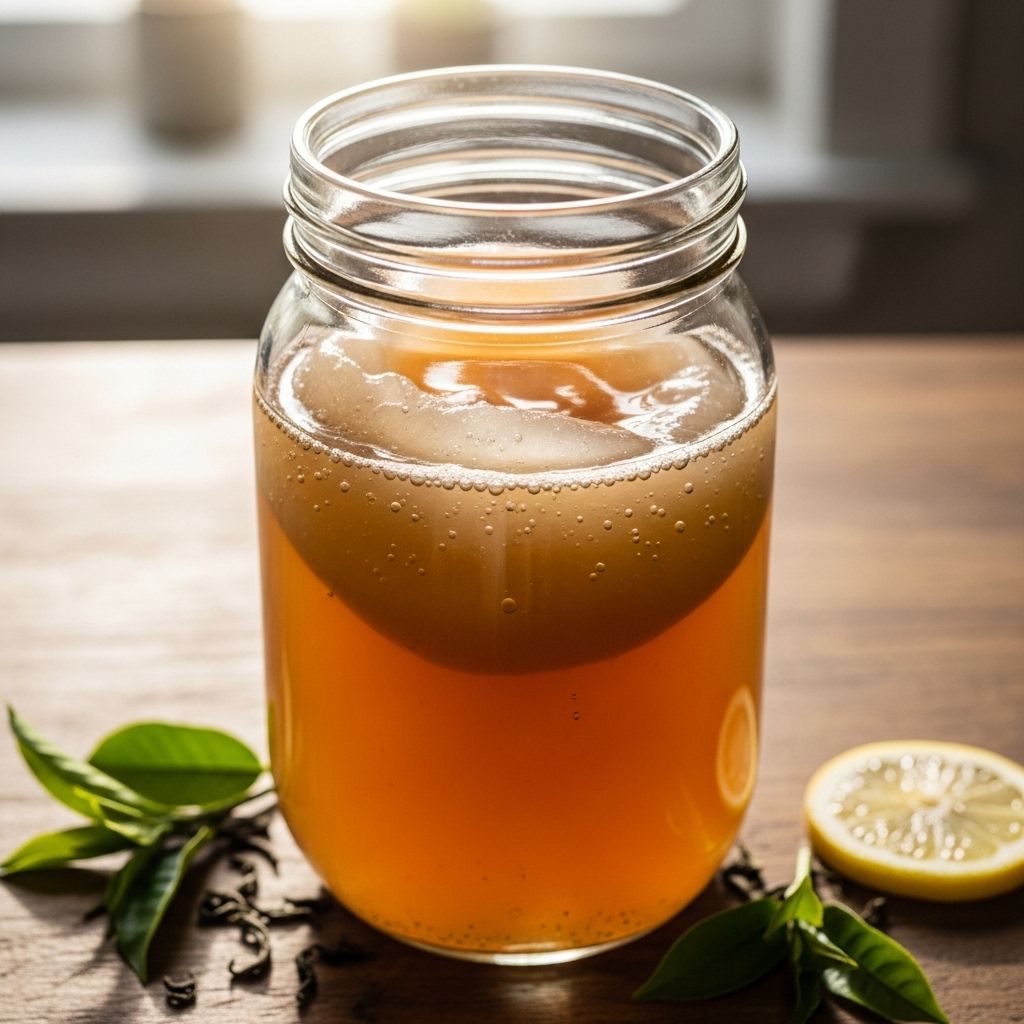 Discover the simple, science-backed method for growing a kombucha SCOBY from scratch using ingredients you already have in your kitchen.