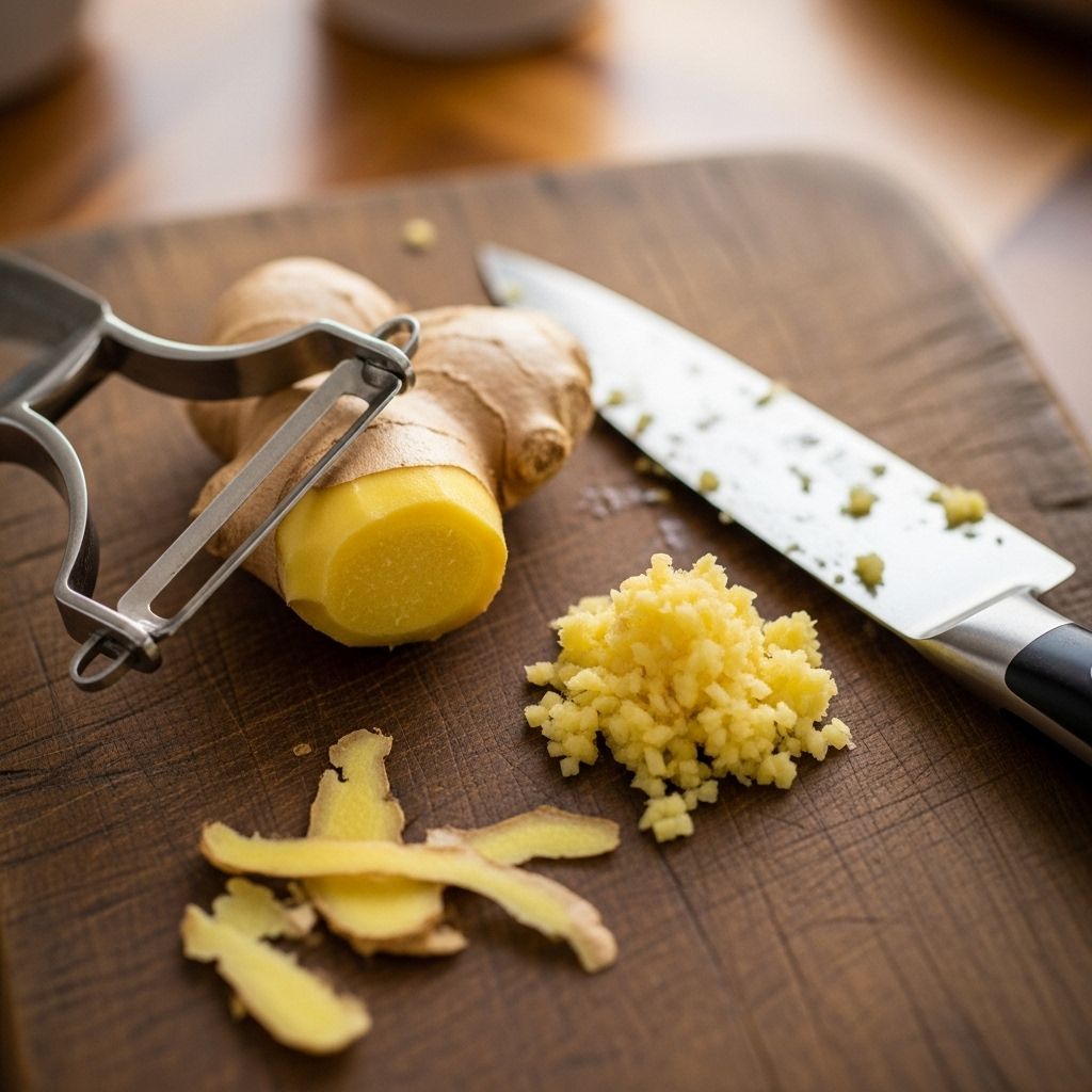 Master the best techniques for peeling, slicing, and mincing ginger for flavorful and aromatic dishes.