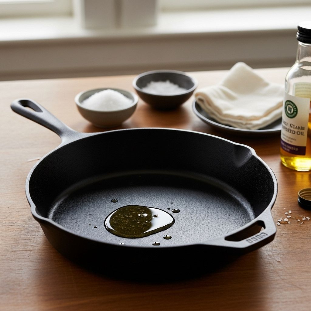 Everything you need to know to season, restore, and maintain cast iron skillets, from step-by-step basics to troubleshooting.