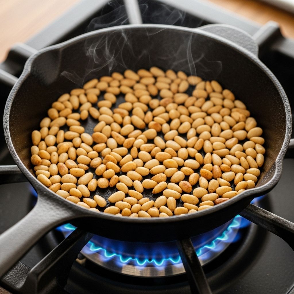 Master the art of toasting pine nuts with expert methods, tips, and recipes for the perfect nutty crunch in every dish.