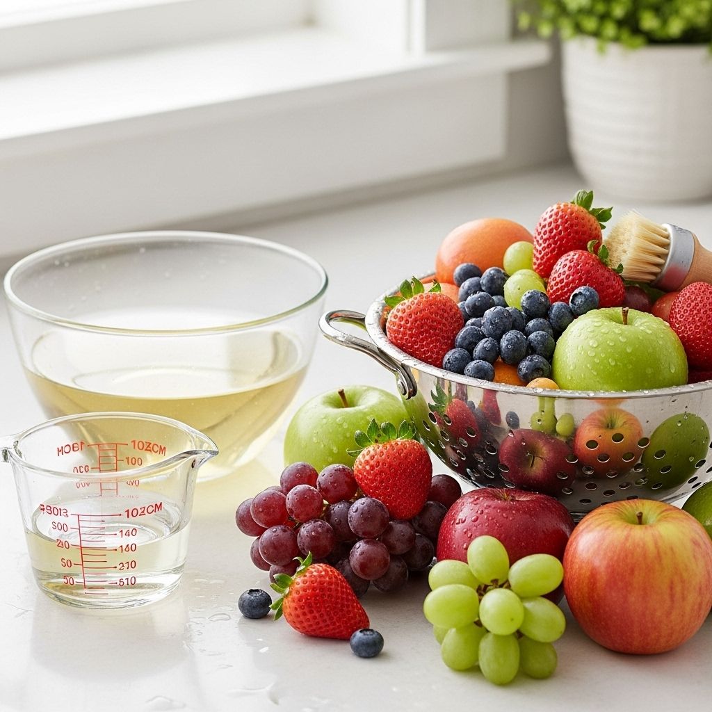 Discover the safest and most effective way to clean fresh produce using vinegar, plus expert tips and answers to your top fruit-washing questions.