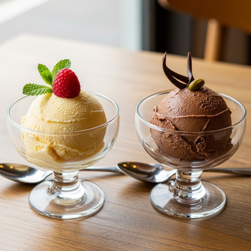 Dive into the delicious distinctions between ice cream and gelato, from ingredients and churning to cultural experiences and serving styles.