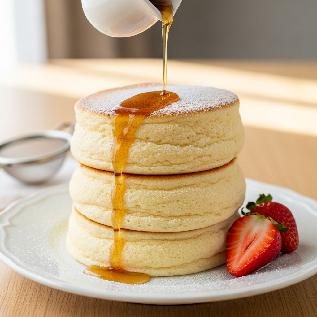Discover the secrets behind ultra-fluffy Japanese soufflé pancakes with this detailed homemade guide for perfect jiggly results.