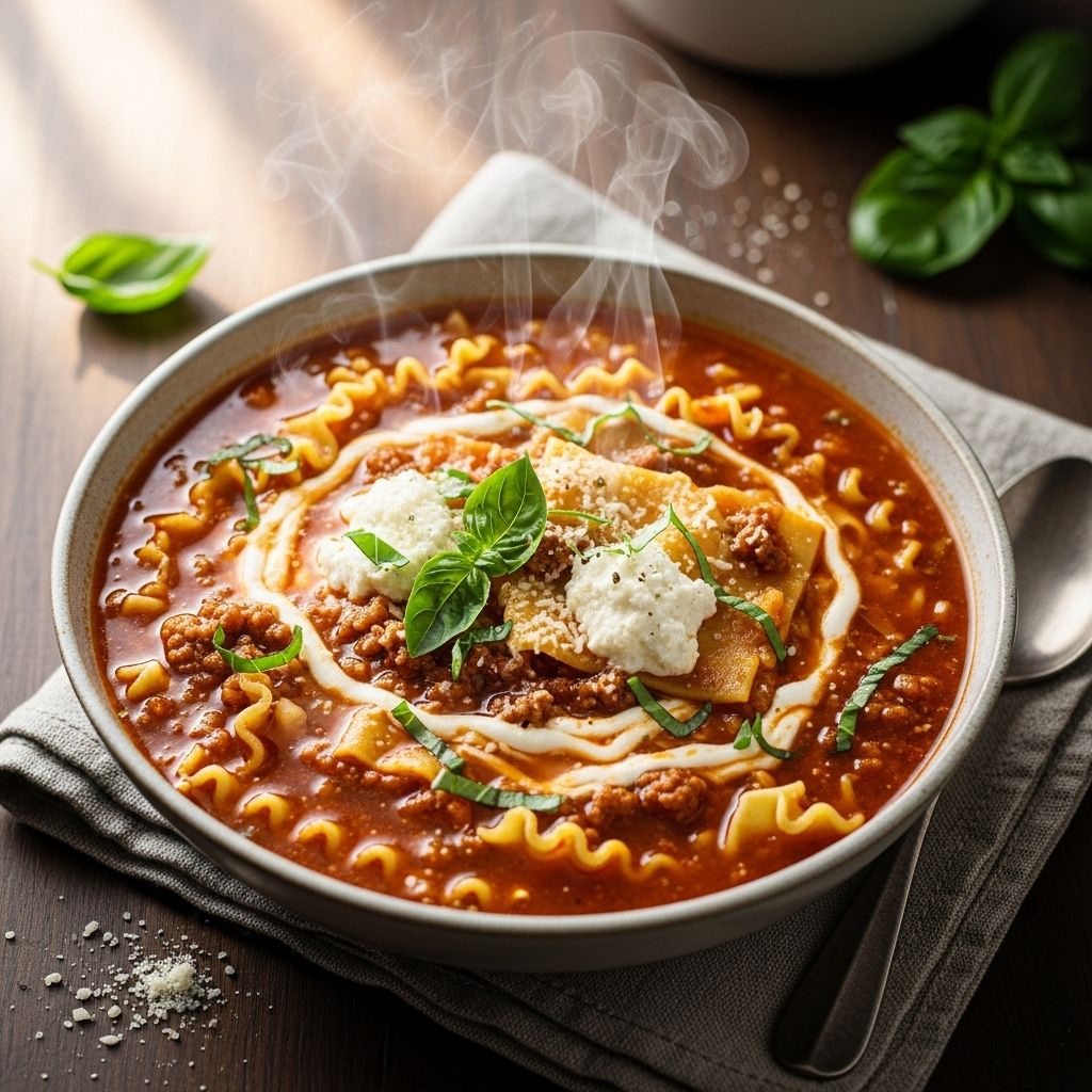 Transforming the classic lasagna into a comforting, one-pot soup