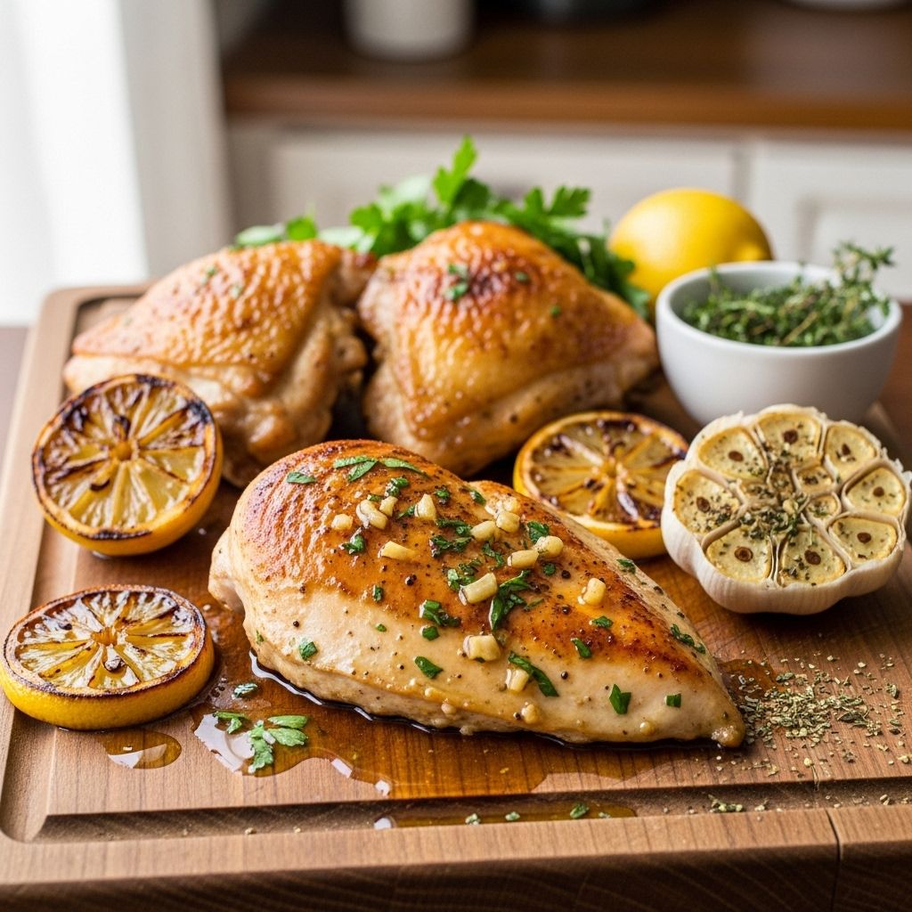 Lemon Garlic Chicken: Easy, Flavorful, and Perfect Every Time Discover a weeknight dinner favorite: this juicy lemon garlic chicken bursts with zesty flavor and comes together in just one skillet.