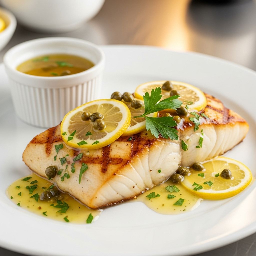 Discover how to make succulent oven-baked halibut with lemon caper sauce—a weeknight meal that feels restaurant-worthy.